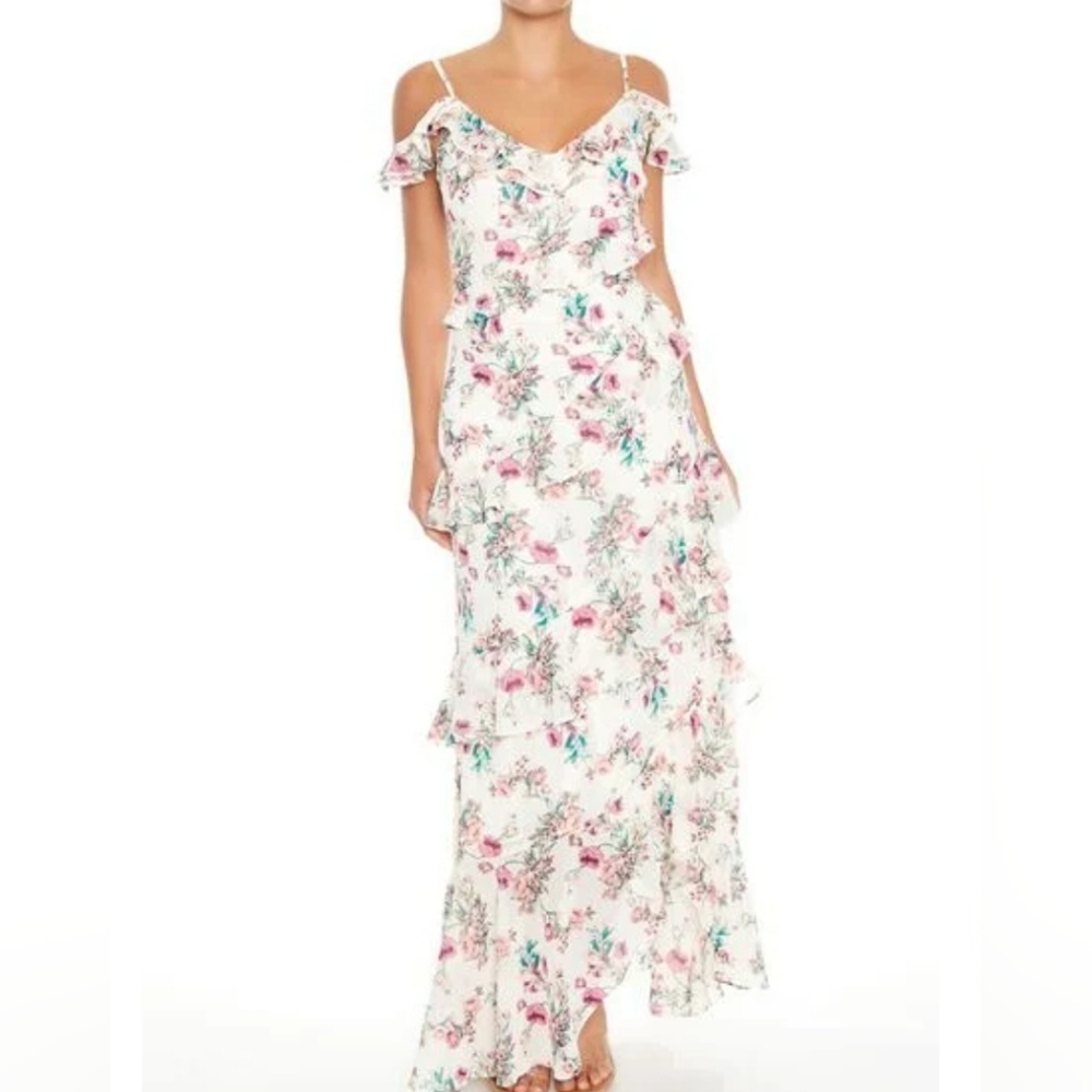 NWT Floral Off-Shoulder Maxi Dress